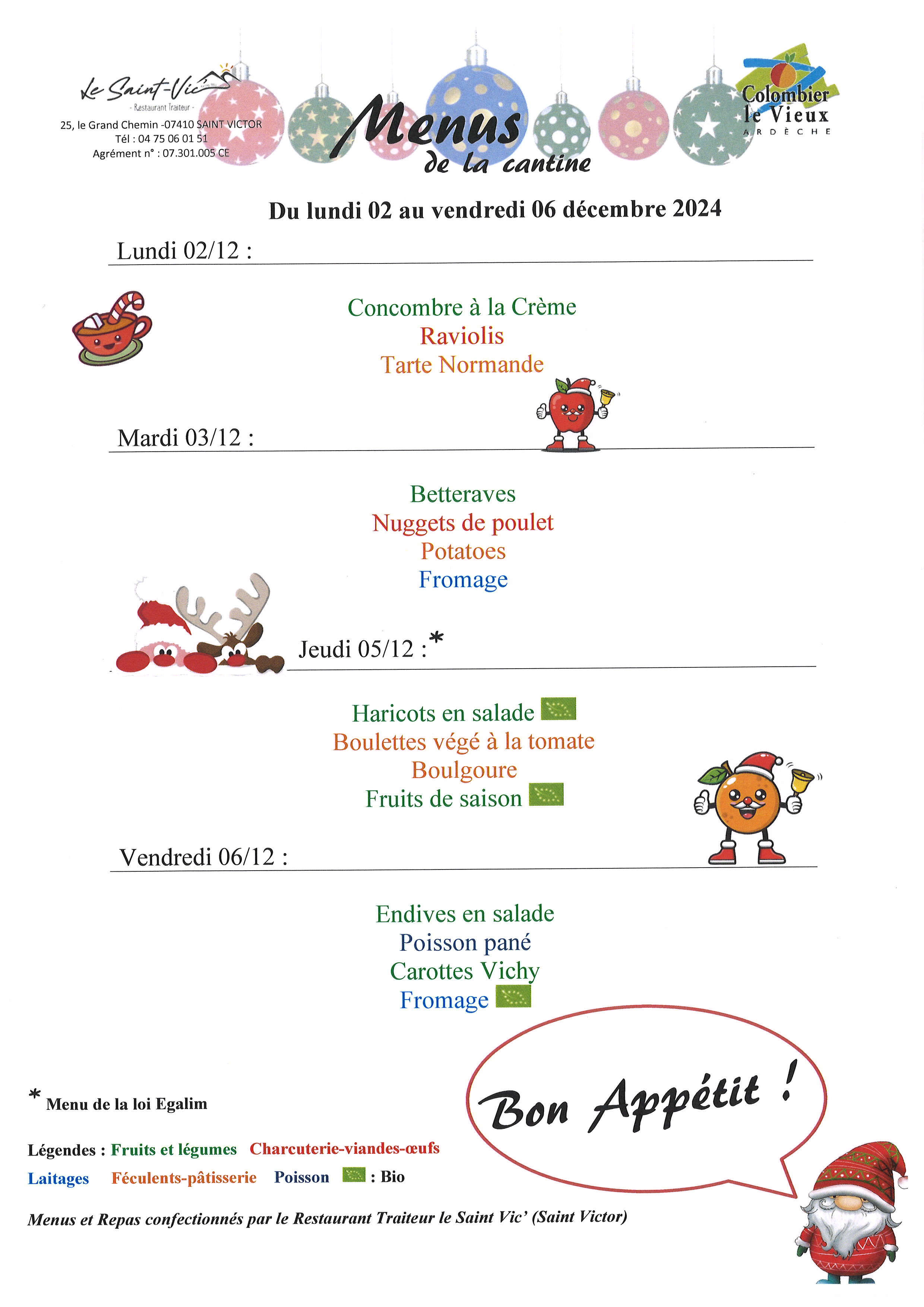 DEC du 2 au 6 decembre 2024