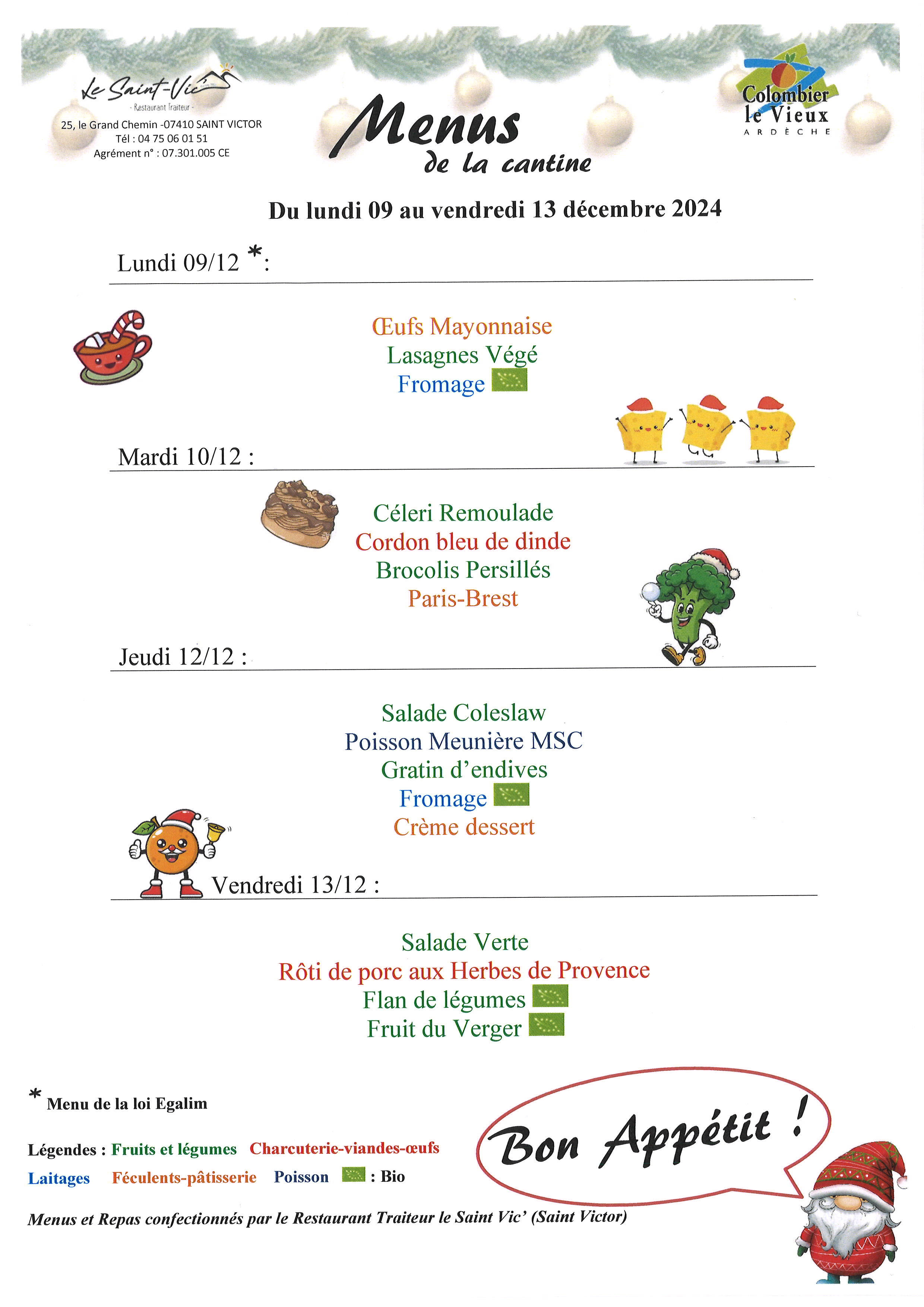 DEC du 9 au 13 decembre 2024