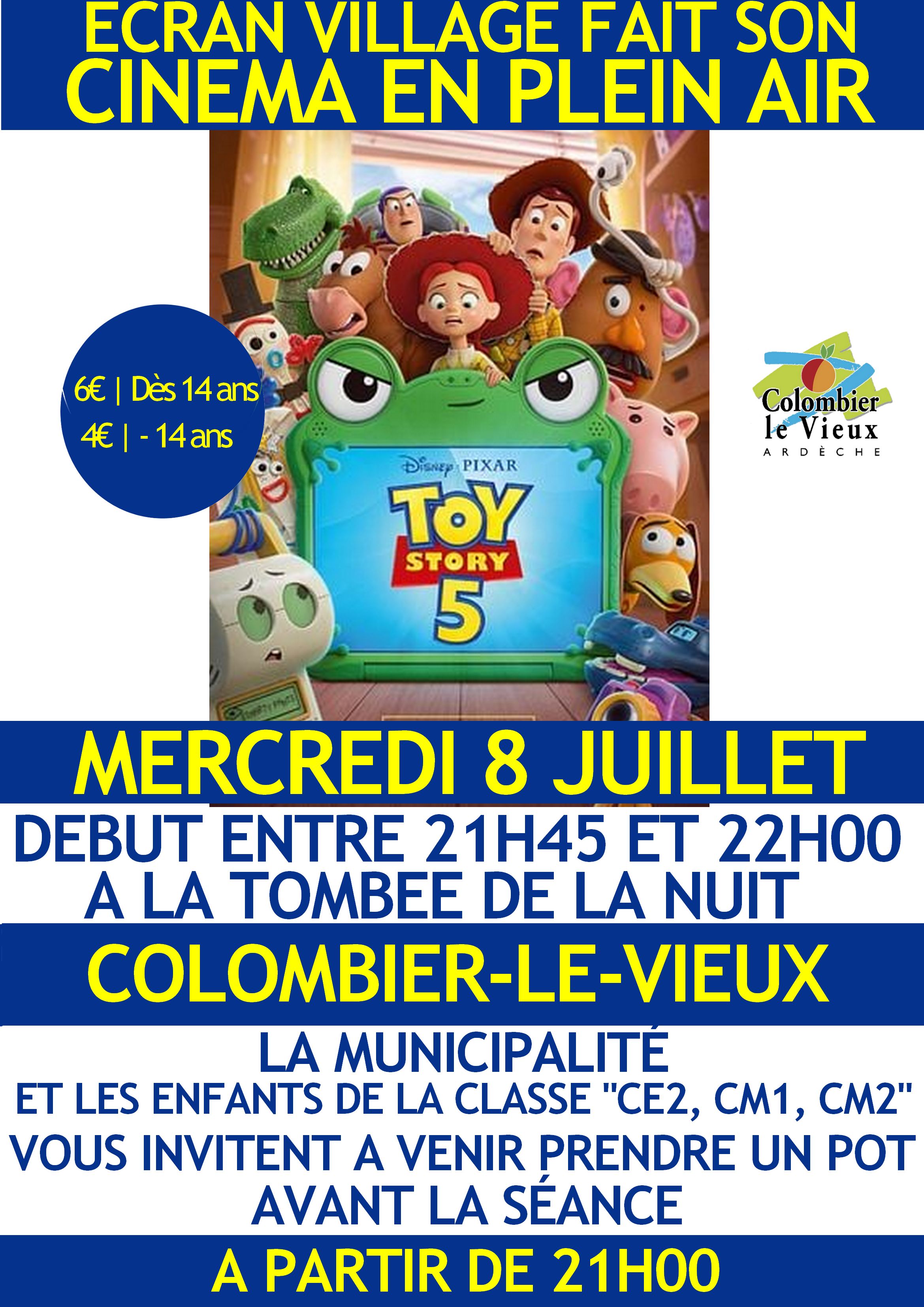 Affiche cinéma plein air Toy Story